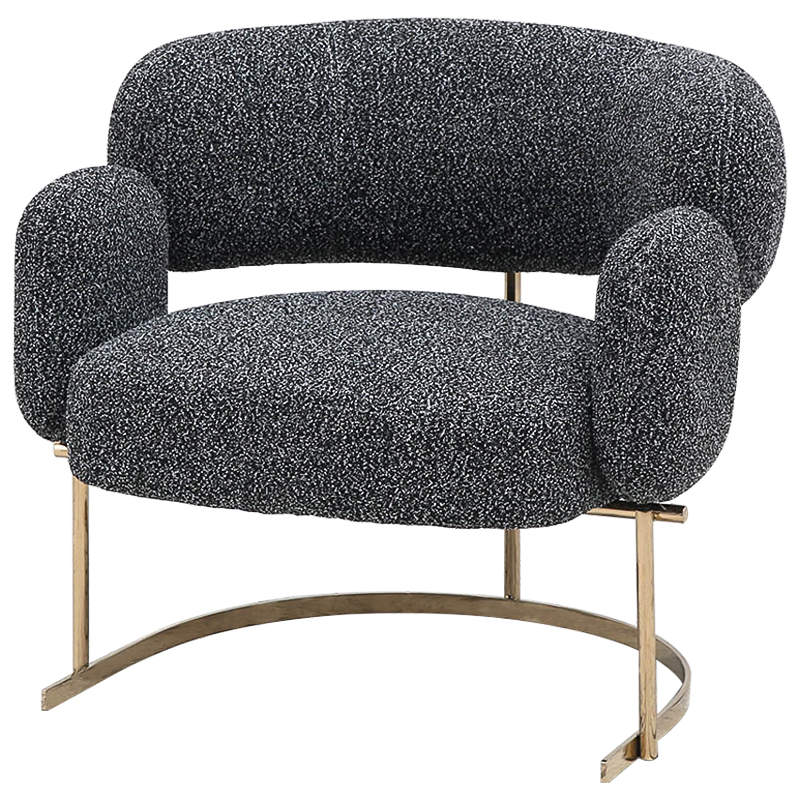Кресло Madge Armchair Серый Глянцевое золото Кресло Madge Armchair Серый Глянцевое золото в Липецке | Loft Concept