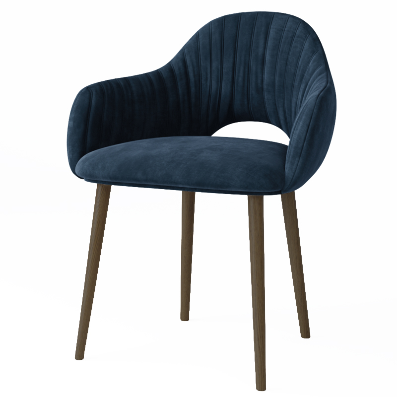 Стул California Dark blue Синий Коричневый Стул California Dark blue Синий Коричневый в Липецке | Loft Concept