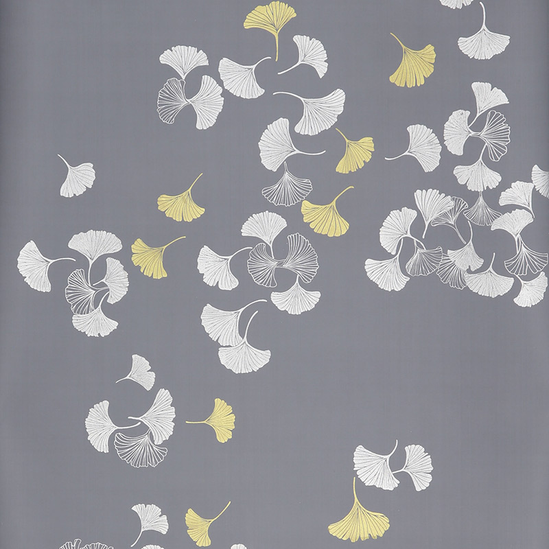 Обои ручная роспись Gingko Colourway SC-98 on Gun Metal dyed silk Обои ручная роспись Gingko Colourway SC-98 on Gun Metal dyed silk в Липецке | Loft Concept