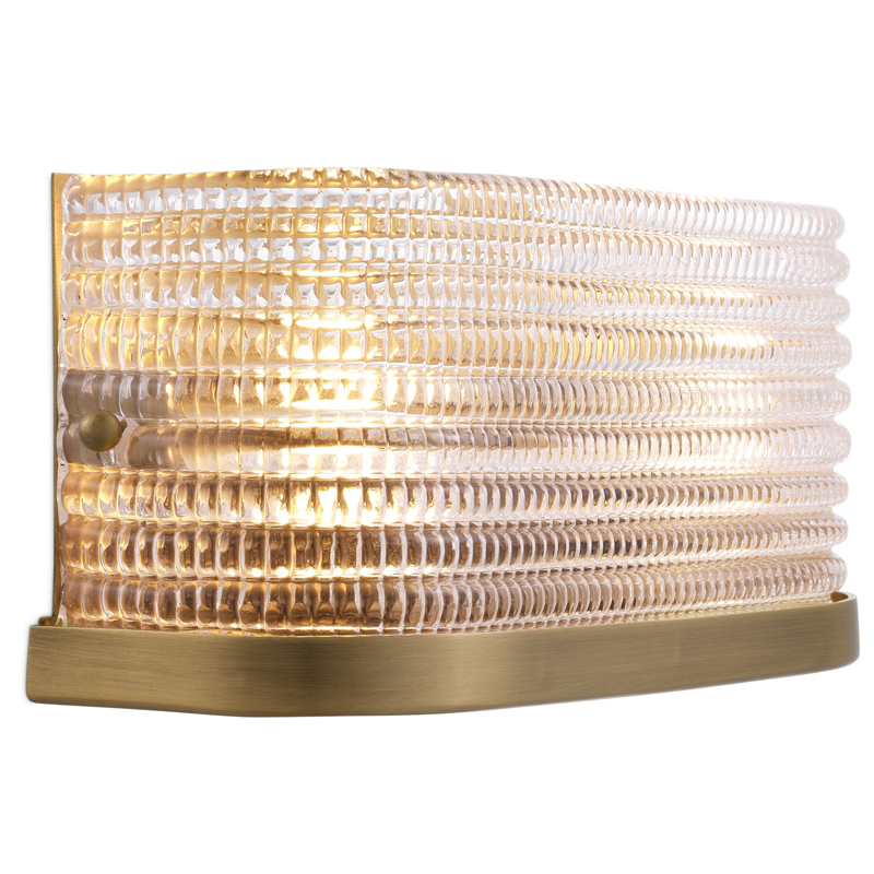 Бра Eichholtz Wall Lamp Culver Прозрачный Латунь Античная полированная Бра Eichholtz Wall Lamp Culver Прозрачный Латунь Античная полированная в Липецке | Loft Concept
