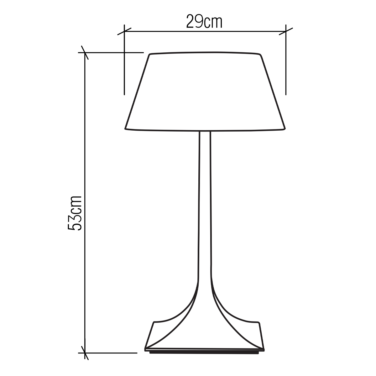 Настольная лампа со скошенным конусовидным абажуром и фигурной ножкой в цвете тик Accord Lighting в Липецке