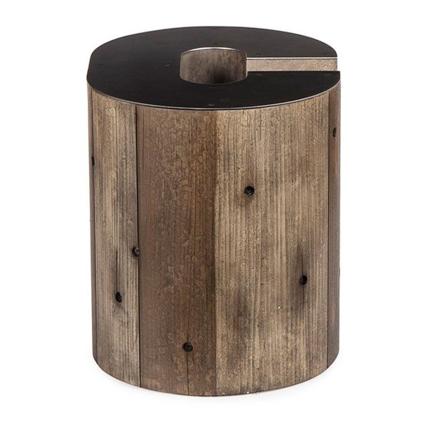 Столик Wooden Alphabet С Side Table Графит Коричневый Столик Wooden Alphabet С Side Table Графит Коричневый в Липецке | Loft Concept