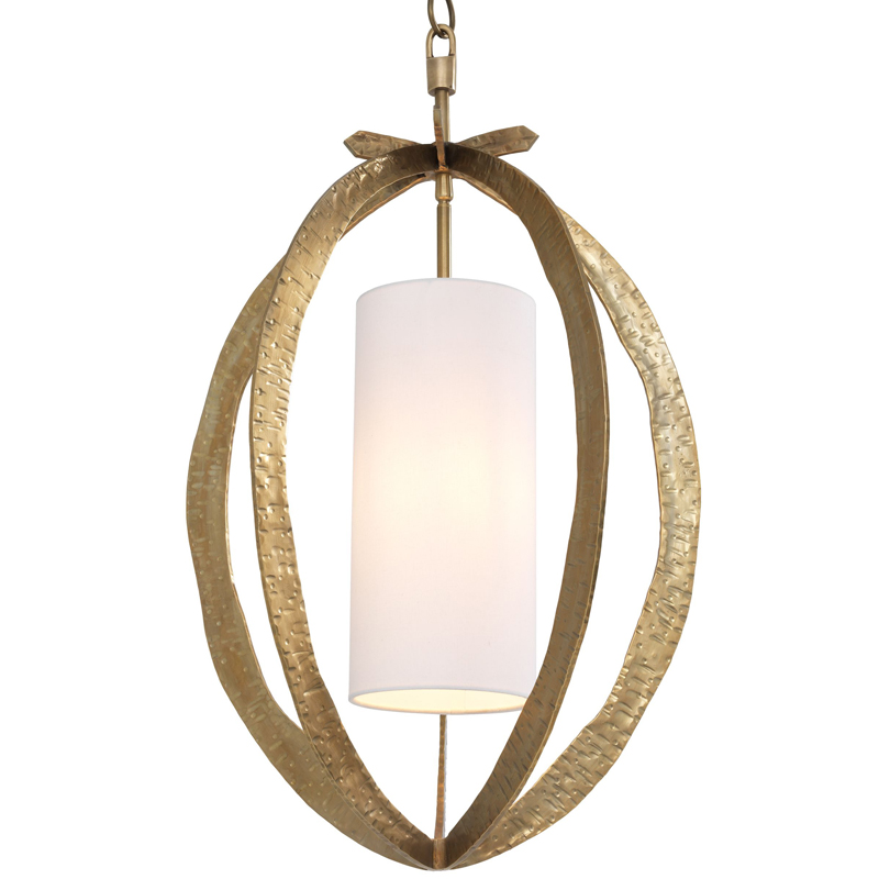 Подвесной светильник Eichholtz Chandelier Luciano brass Латунь Белый Подвесной светильник Eichholtz Chandelier Luciano brass Латунь Белый в Липецке | Loft Concept