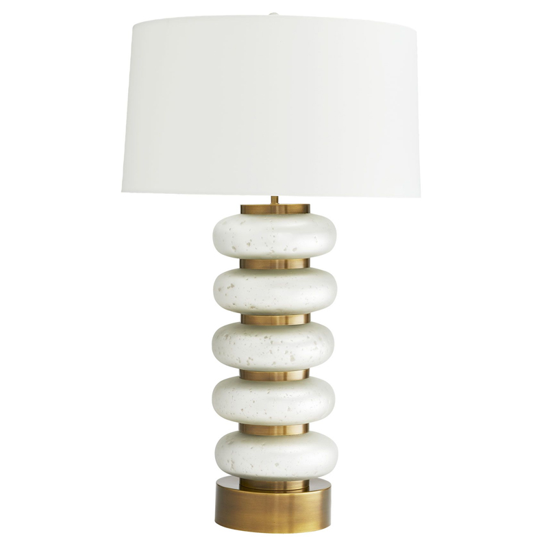 Дизайнерская настольная лампа GAELEN LAMP Белый Золотой Серый Дизайнерская настольная лампа GAELEN LAMP Белый Золотой Серый в Липецке | Loft Concept