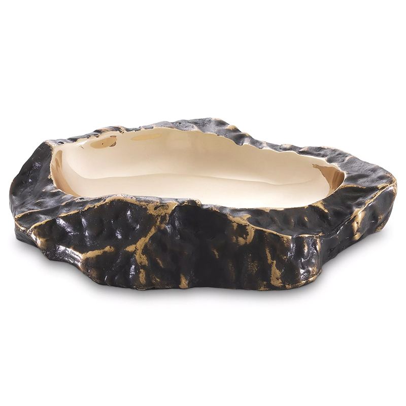 Чаша Eichholtz Bowl Callas Латунь Античная полированная Черный Чаша Eichholtz Bowl Callas Латунь Античная полированная Черный в Липецке | Loft Concept