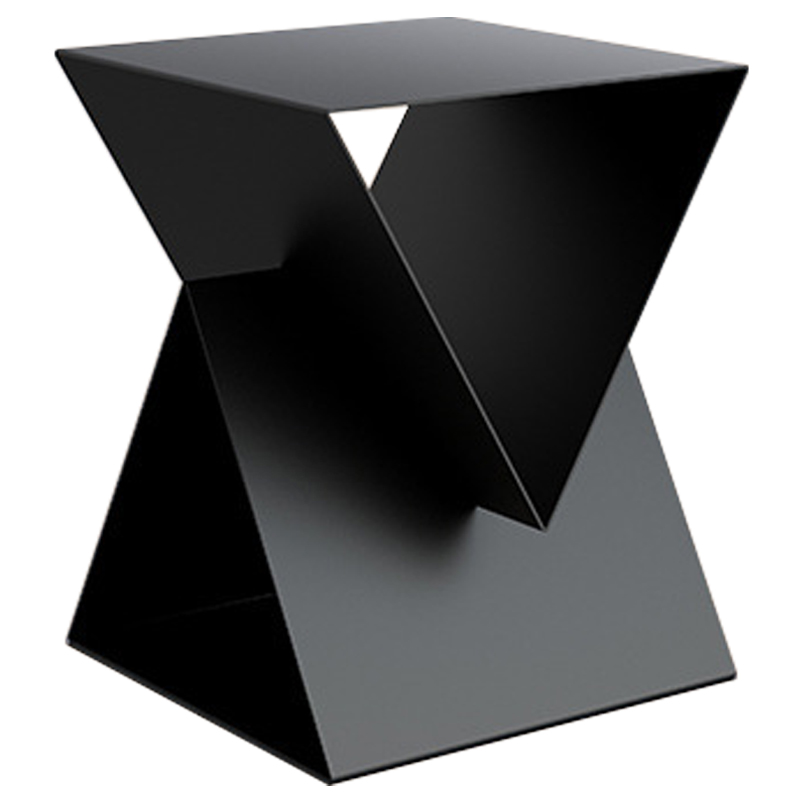 Приставной стол Two Triangles Black Side Table Черный Приставной стол Two Triangles Black Side Table Черный в Липецке | Loft Concept