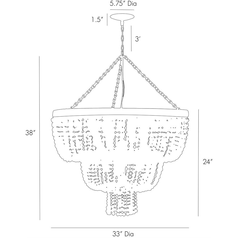 Люстра Arteriors CHAPPELLET CHANDELIER Люстра Arteriors CHAPPELLET CHANDELIER в Липецке