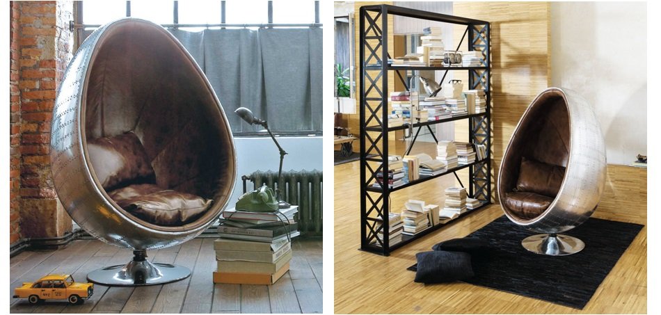 Кресло яйцо Aviator Egg Chair Кресло яйцо Aviator Egg Chair - Loft-Concept в Липецке