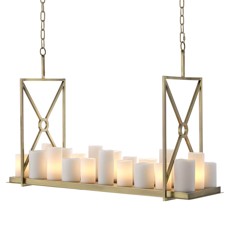 Люстра Eichholtz Chandelier Commodore Латунь Белый Прозрачное Стекло Люстра Eichholtz Chandelier Commodore Латунь Белый Прозрачное Стекло в Липецке | Loft Concept
