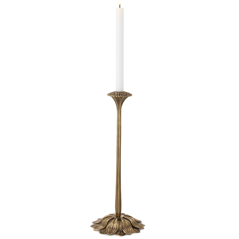 Подсвечник Eichholtz Candle Holder Lorraine Винтажная латунь Подсвечник Eichholtz Candle Holder Lorraine Винтажная латунь в Липецке | Loft Concept