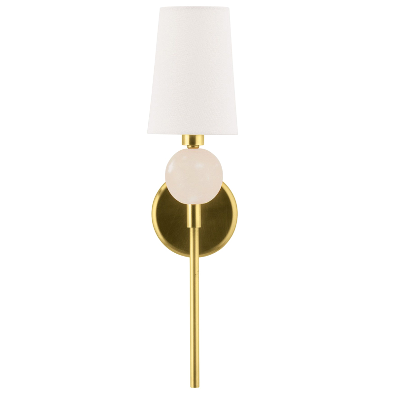 Бра Arteriors MENDEE SCONCE GOLD Золотой Белый Бра Arteriors MENDEE SCONCE GOLD Золотой Белый в Липецке | Loft Concept