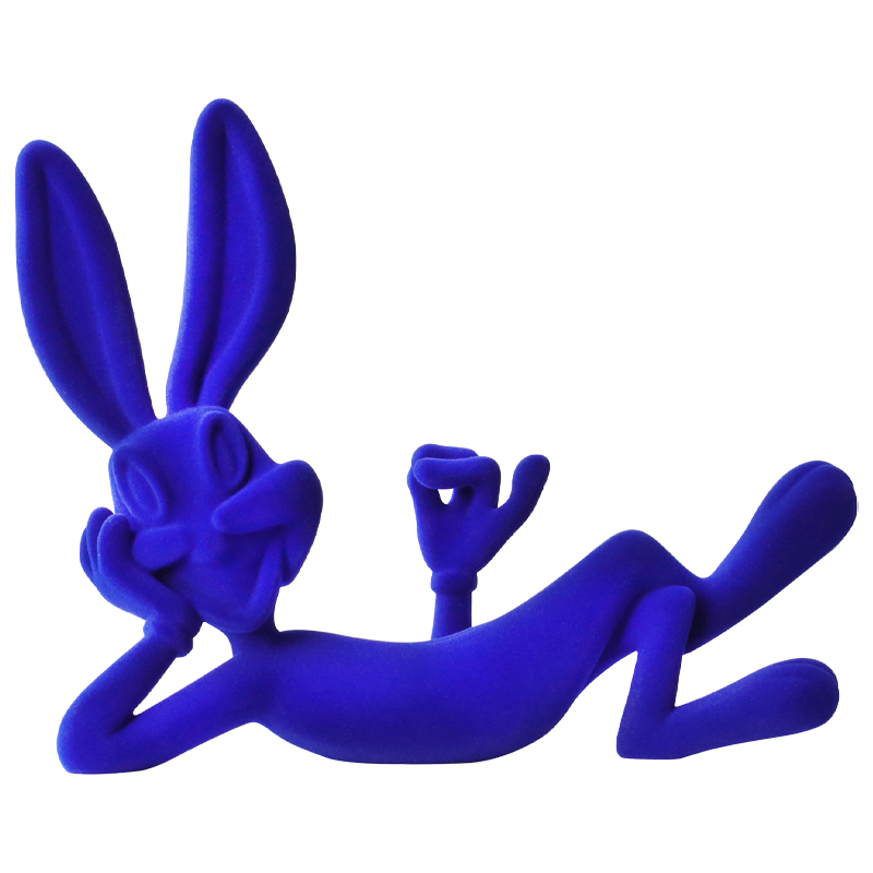 Декоративная статуэтка синий флок Bugs Bunny Blue Statuette Синий Декоративная статуэтка синий флок Bugs Bunny Blue Statuette Синий в Липецке | Loft Concept