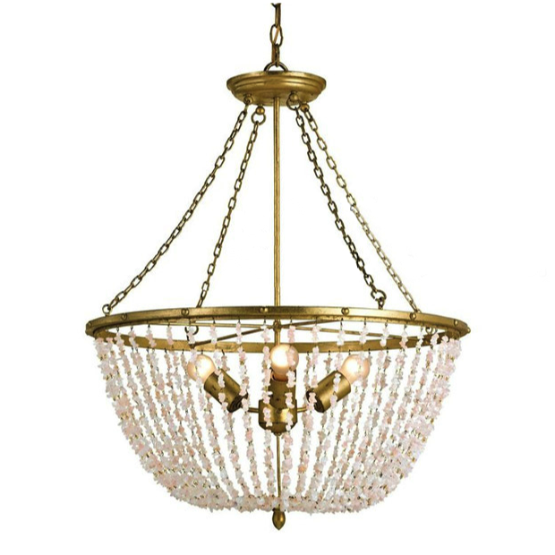 Люстра White Stone Chandelier Белый Люстра White Stone Chandelier Белый в Липецке | Loft Concept