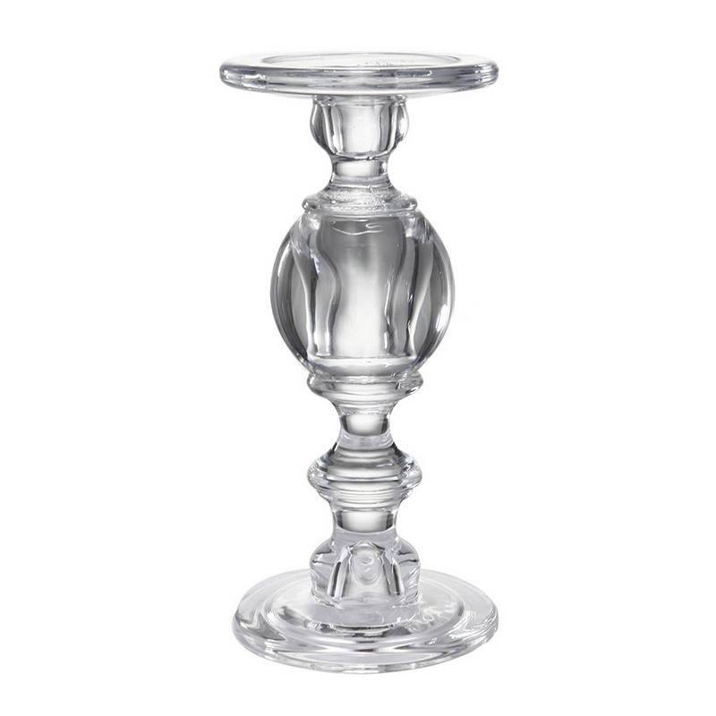 Подсвечник Glass Candlestick II Прозрачное Стекло Подсвечник Glass Candlestick II Прозрачное Стекло в Липецке | Loft Concept