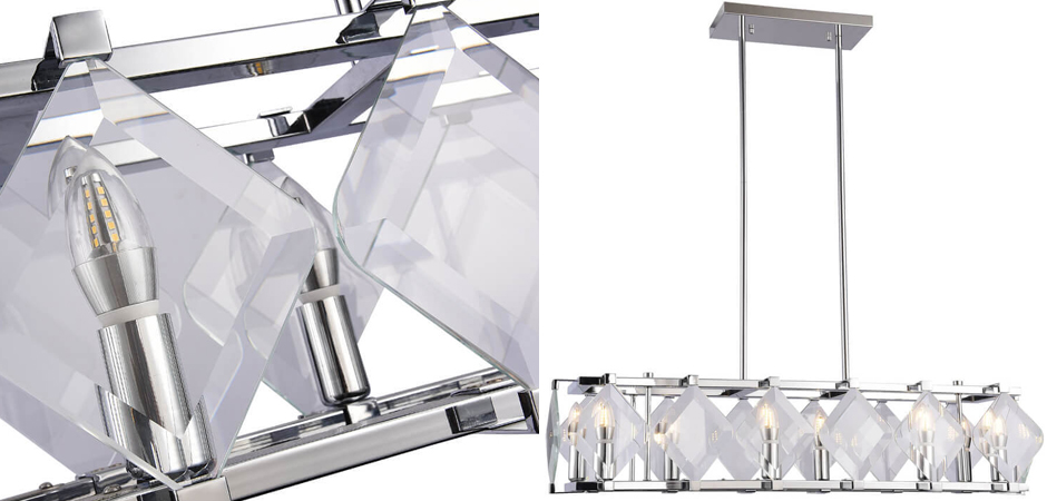 Люстра Glass Rhombus Lighting Люстра Glass Rhombus Lighting - Loft-Concept в Липецке