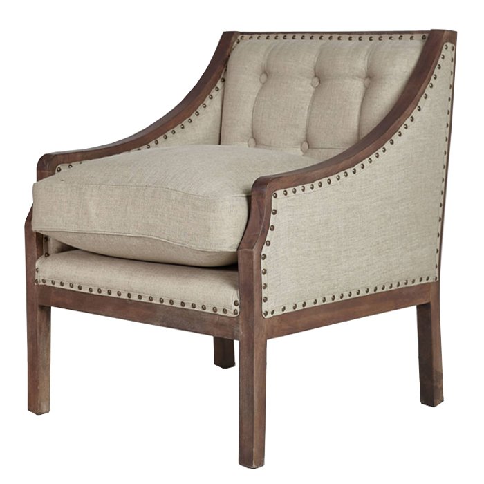 Кресло Shelter Arm Chair Бежевый Кресло Shelter Arm Chair Бежевый в Липецке | Loft Concept