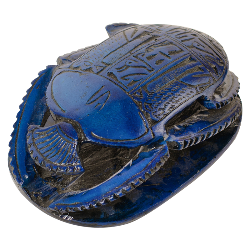 Статуэтка Скарабей Scarab Beetle blue Синий Статуэтка Скарабей Scarab Beetle blue Синий в Липецке | Loft Concept