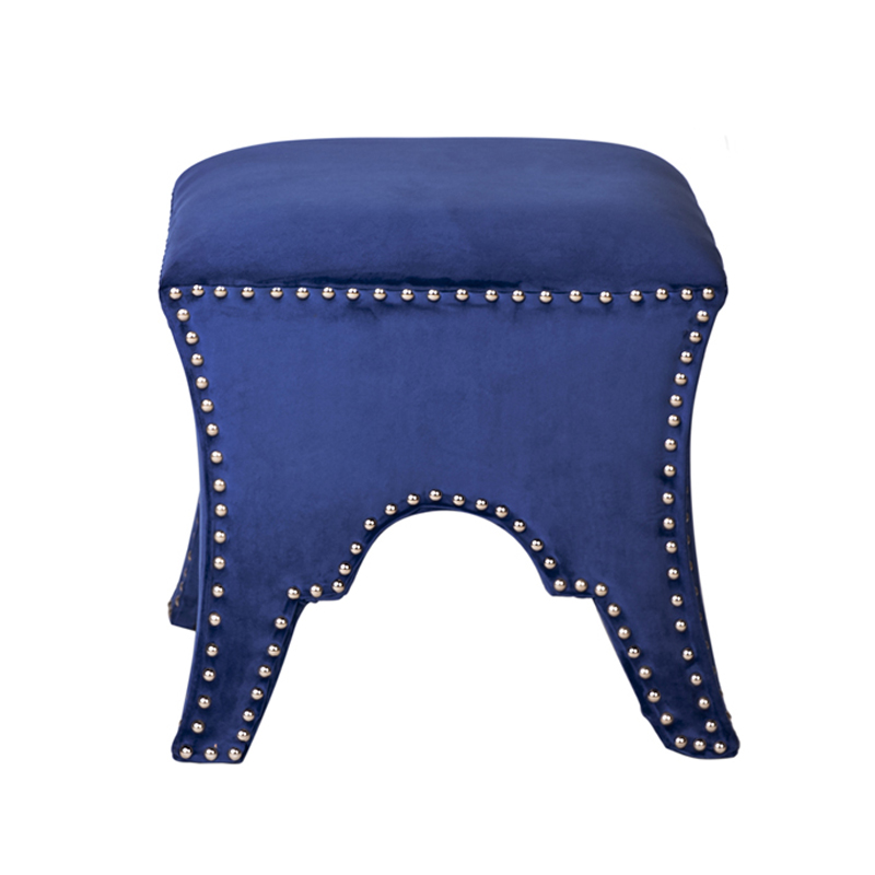 Пуф Pouf Blue Velor Синий Пуф Pouf Blue Velor Синий в Липецке | Loft Concept