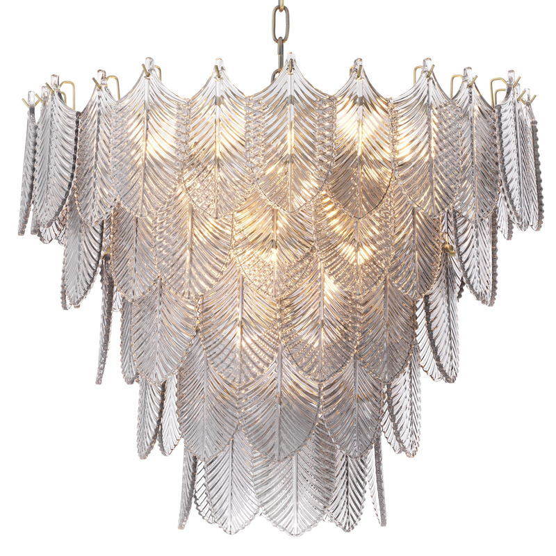 Люстра Eichholtz Chandelier Verbier S Латунь Стекло Смок Люстра Eichholtz Chandelier Verbier S Латунь Стекло Смок в Липецке | Loft Concept