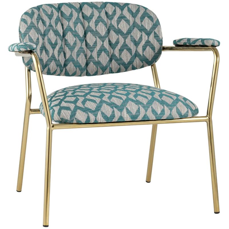 Полукресло Singer Chair Голубой Орнамент Голубой пастельный Золотой Полукресло Singer Chair Голубой Орнамент Голубой пастельный Золотой в Липецке | Loft Concept