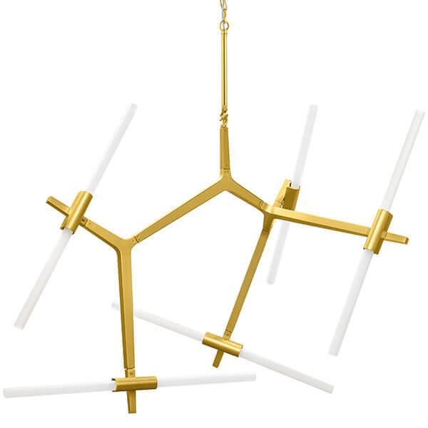 Люстра Агнес Chandelier Gold 10 Золотой Белый в Липецке | Loft Concept 
