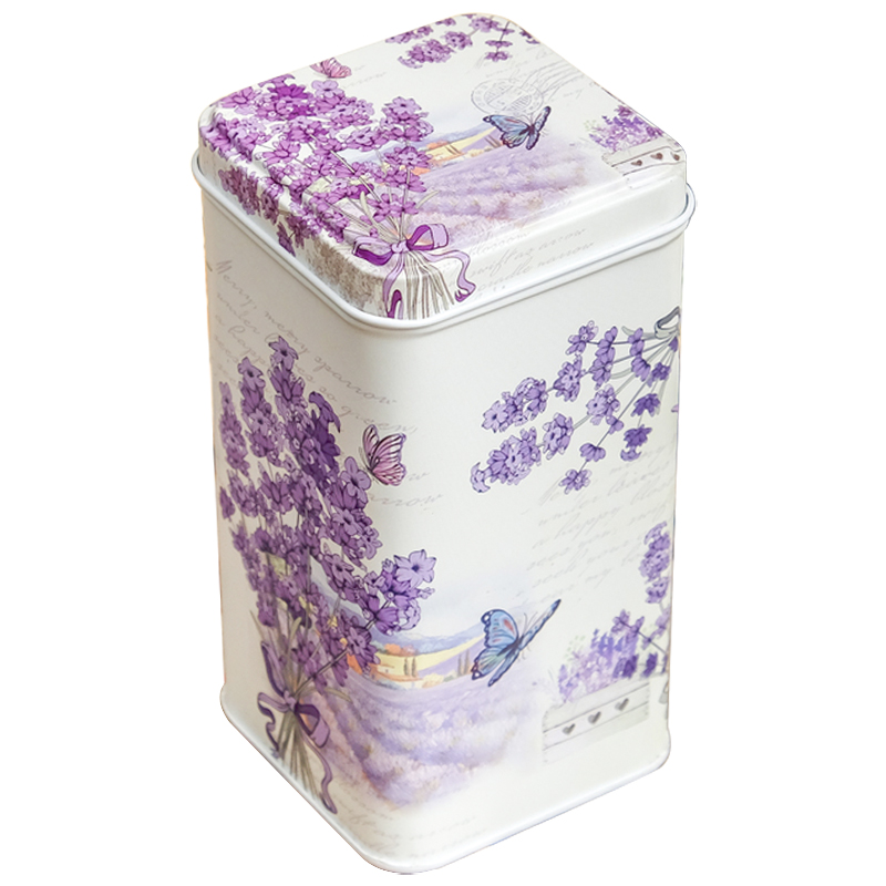 Шкатулка металлическая Lavender Bouquet Metal Box Бежевый Сиреневый Мульти Шкатулка металлическая Lavender Bouquet Metal Box Бежевый Сиреневый Мульти в Липецке | Loft Concept
