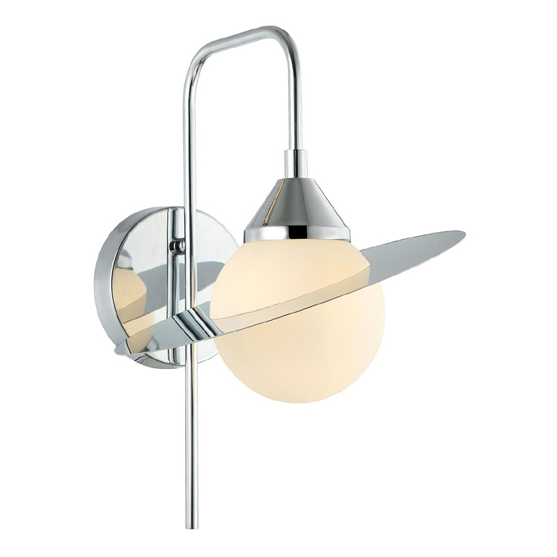 Бра Phainon Chrome Wall Lamp Хром Белый Бра Phainon Chrome Wall Lamp Хром Белый в Липецке | Loft Concept