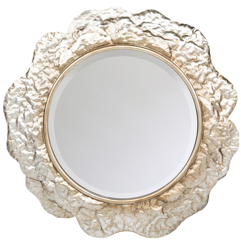 Зеркало Chlodio Crumpled Silver Mirror Зеркало Chlodio Crumpled Silver Mirror в Липецке | Loft Concept