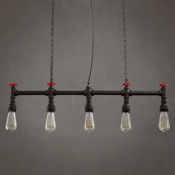 Подвесной светильник Loft Red Water Tap Pendant 5 Черный Подвесной светильник Loft Red Water Tap Pendant 5 Черный в Липецке | Loft Concept