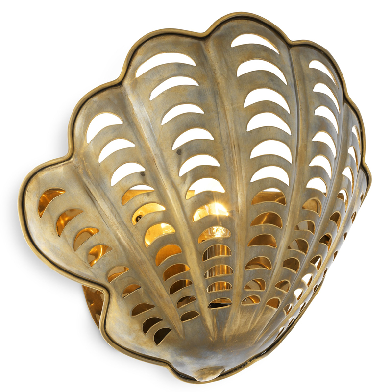 Бра Eichholtz Wall Lamp Larabee Винтажная латунь Бра Eichholtz Wall Lamp Larabee Винтажная латунь в Липецке | Loft Concept