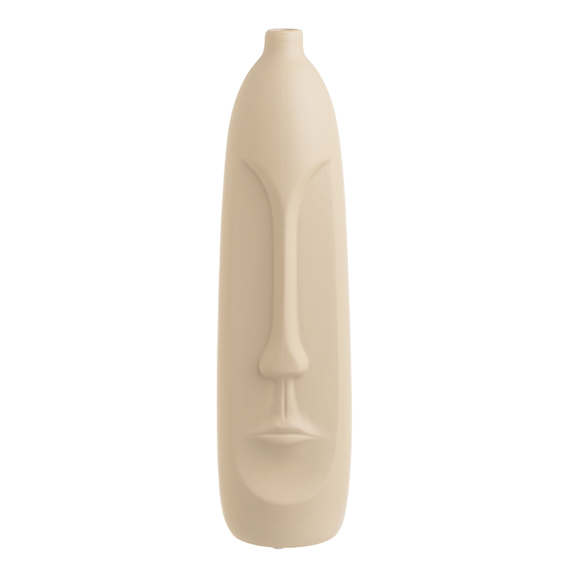 Ваза Face Ceramic Vase Бежевый Ваза Face Ceramic Vase Бежевый в Липецке | Loft Concept