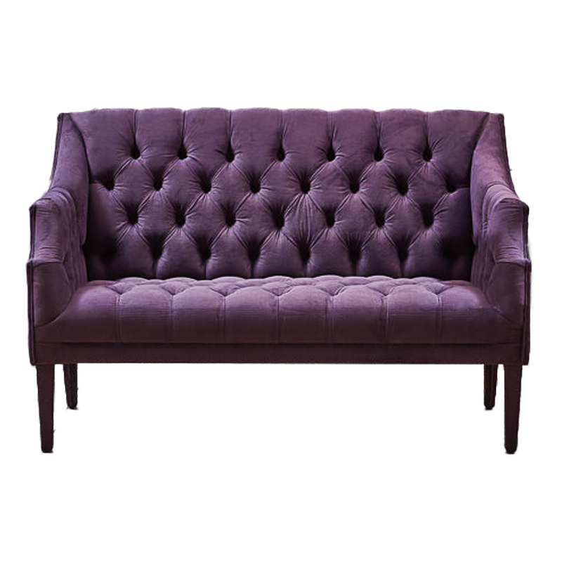 Диван Morton Capitone Sofa лиловый лен Коричневый Лиловый Диван Morton Capitone Sofa лиловый лен Коричневый Лиловый в Липецке | Loft Concept