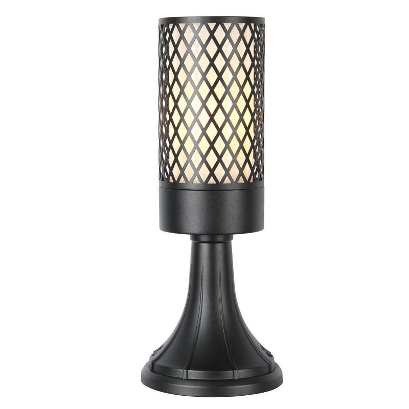 Уличный светильник Holger Street Lamp A Черный Белое матовое стекло Уличный светильник Holger Street Lamp A Черный Белое матовое стекло в Липецке | Loft Concept