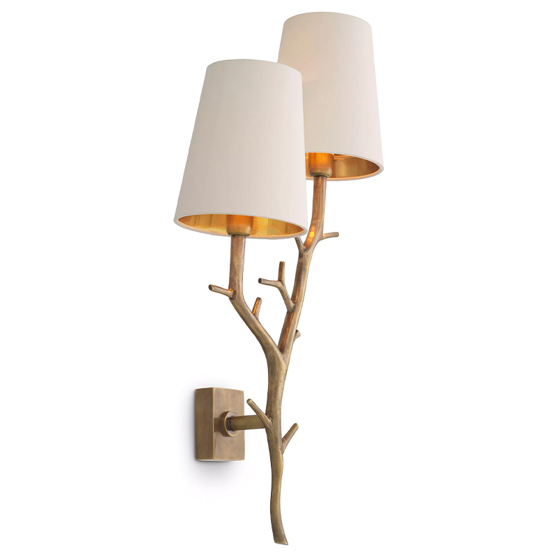 Бра Eichholtz Wall Lamp Syracuse Латунь Белый Бра Eichholtz Wall Lamp Syracuse Латунь Белый в Липецке | Loft Concept