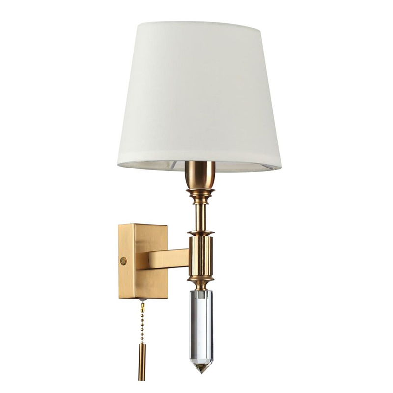 Бра Ramona White Wall Lamp Бронза Белый Бра Ramona White Wall Lamp Бронза Белый в Липецке | Loft Concept