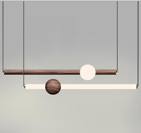 Люстра ORION GLOBE LIGHT wood Коричневый Белый Люстра ORION GLOBE LIGHT wood Коричневый Белый в Липецке | Loft Concept
