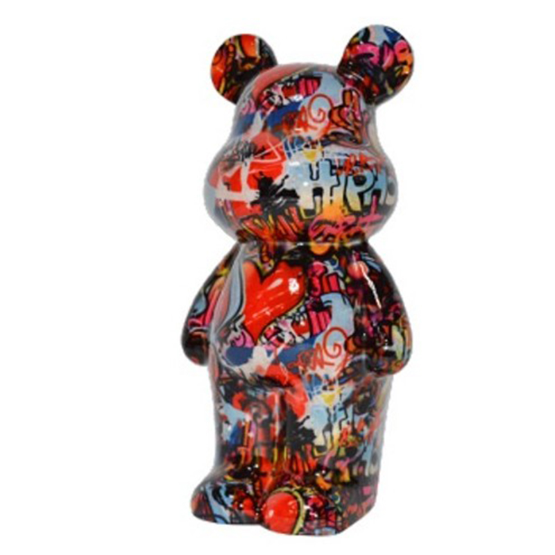 Статуэтка Graffiti Bear red Мульти Статуэтка Graffiti Bear red Мульти в Липецке | Loft Concept