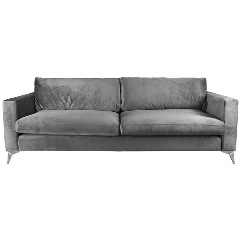Диван Стокгольм Stockholm Sofa Серый Нержавеющая сталь Диван Стокгольм Stockholm Sofa Серый Нержавеющая сталь в Липецке | Loft Concept