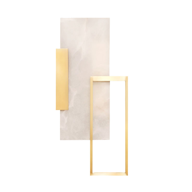 Бра Frame Wall lamp Латунь Белый Мрамор Bianco Бра Frame Wall lamp Латунь Белый Мрамор Bianco в Липецке | Loft Concept