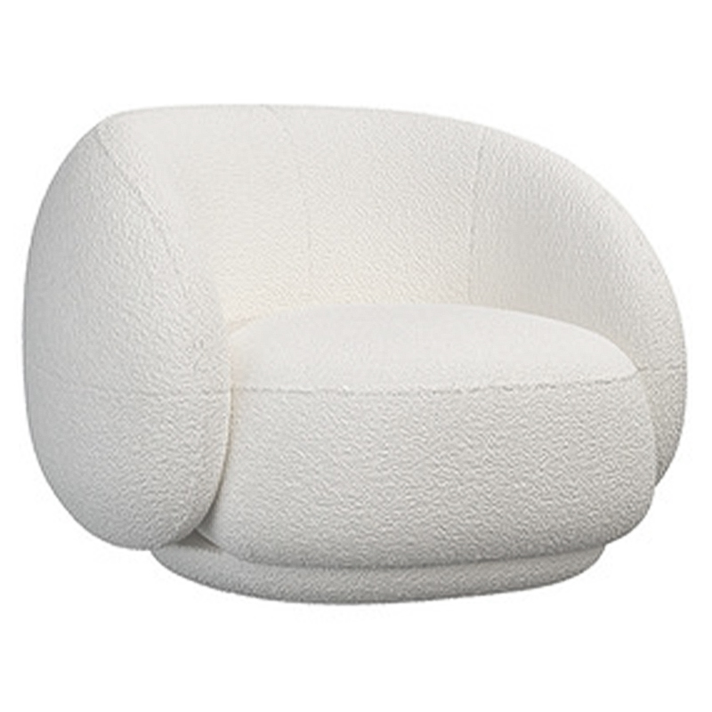 Кресло Irwin White Boucle Collection Armchair Белый Кресло Irwin White Boucle Collection Armchair Белый в Липецке | Loft Concept