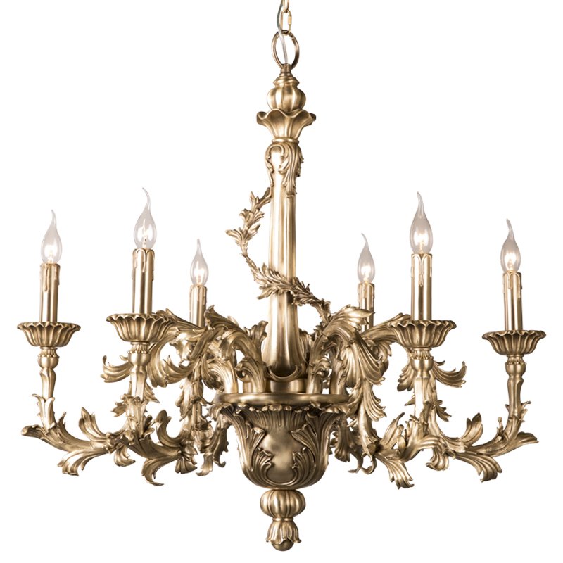 Люстра Baroque Chandelier Латунь Люстра Baroque Chandelier Латунь в Липецке | Loft Concept