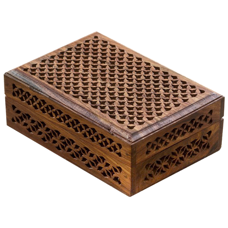 Шкатулка Yamini Indian Inlay Box Коричневый Шкатулка Yamini Indian Inlay Box Коричневый в Липецке | Loft Concept