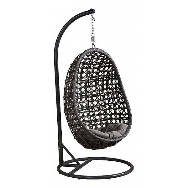 Подвесное уличное кресло Egg Avo Серый Графит Подвесное уличное кресло Egg Avo Серый Графит в Липецке | Loft Concept