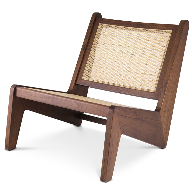 Кресло Eichholtz Chair Aubin brown Коричневый Бежевый Кресло Eichholtz Chair Aubin brown Коричневый Бежевый в Липецке | Loft Concept