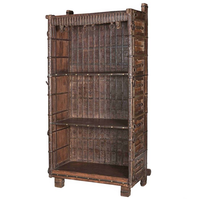 Старинный стеллаж Rajasthan shelving Коричневый винтаж Старинный стеллаж Rajasthan shelving Коричневый винтаж в Липецке | Loft Concept