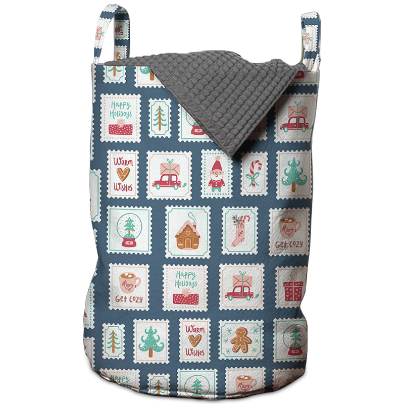 Корзина New Year Postage Stamps Basket Мульти Корзина New Year Postage Stamps Basket Мульти в Липецке | Loft Concept