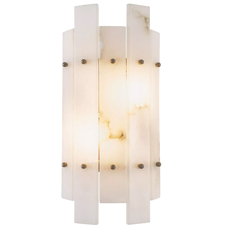 Бра Eichholtz Wall Lamp Caprera Alabaster Белый Мрамор Bianco Бежевый Латунь Бра Eichholtz Wall Lamp Caprera Alabaster Белый Мрамор Bianco Бежевый Латунь в Липецке | Loft Concept