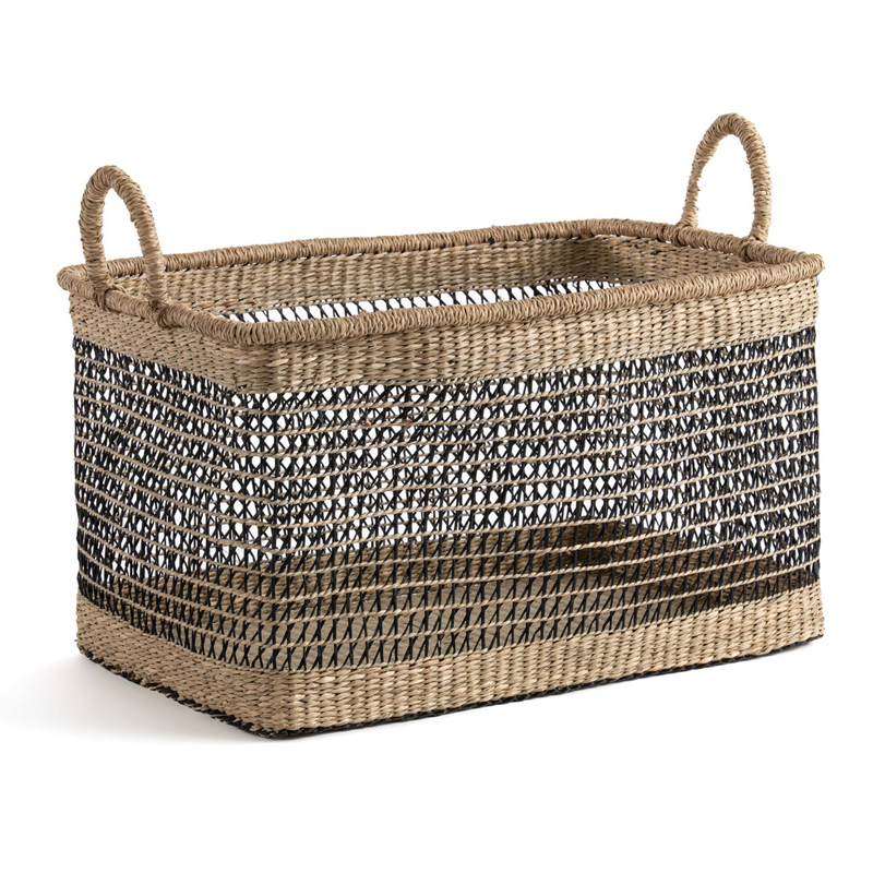 Корзина Wicker Herbarium Бежевый Черный Корзина Wicker Herbarium Бежевый Черный в Липецке | Loft Concept