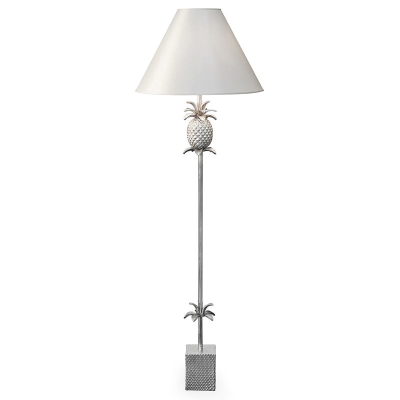 Торшер FLOOR LAMP PINEAPPLE CONE white Алюминий Белый Торшер FLOOR LAMP PINEAPPLE CONE white Алюминий Белый в Липецке | Loft Concept