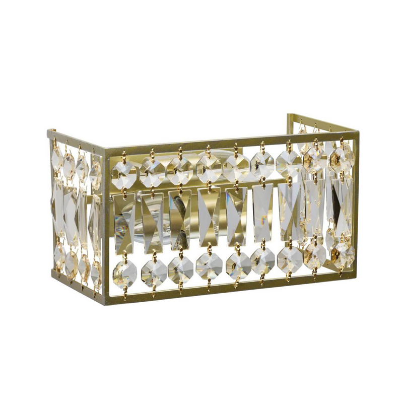Бра Crystal Inserts Lamp Золотой Прозрачное Стекло Бра Crystal Inserts Lamp Золотой Прозрачное Стекло в Липецке | Loft Concept